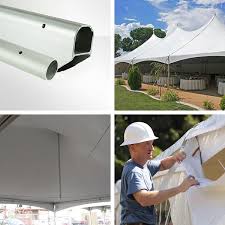 The small aluminum high peak tent is a very convenient and versatile option for smaller events. Festival High Peak Aztec Tents