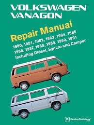 volkswagen vanagon official factory repair manual 1980