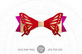 So to get started upload the svg files to cricut design space. Butterfly Bow Template Svg Graphic By Artisan Craft Svg Creative Fabrica