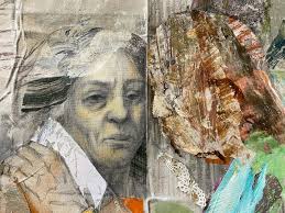 Detail of a work in progress #figurativepainting #contemporaryart  #womanartist #mixedmedia #contemporarypainting #drawingpainting  #contemporaryfigurativeart #artecontemporanea #kunst #künstlerin