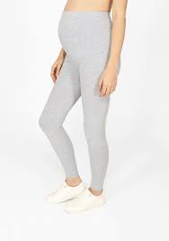Light Grey Marl Full Length Maternity Leggings Maternity Leggings Everyday Leggings Maternity Wear