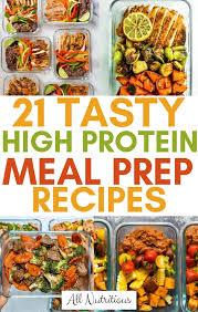 2 small sweet potatoes or 2 small russet potatoes with 2 tbsp of plant sterol margarine. 21 Delicious High Protein Meal Prep Recipes All Nutritious