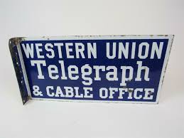 Western union money transfer agent location in houston, united states. Late 1920s Western Union Telegraph And Cable Office Double Si
