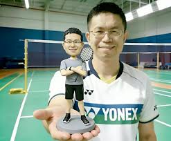 免運】羽毛球棒球網球高爾夫禮物客製化人偶公仔似颜绘家飾品 ...