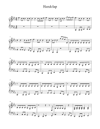 Print And Download In Pdf Or Midi Handclap Free Sheet Music For Piano Made By Jplayk Free Sheet Music Sheet Music Piano Sheet Music
