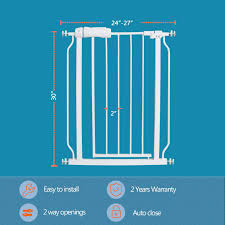 Amazon Com Fairy Baby Small Narrow Baby Gate For Doorways Stairs Hallway 24 27 Inch Wide Pressure Mounted Walk Through Gates Indoor Safety Child Gates For Kids Or Pets Baby