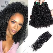 Amanda Funmi Pixie Curly Hair Bundles with Closure Double Drawn Human Hair  Unprocessed Virgin Brazilian Hair Bundle with Closure