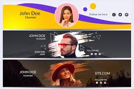 Youtube Channel Art Banner Bundle Ad Spon Print Banners Business Ready Channel Art Youtube Channel Art Youtube Banner Design