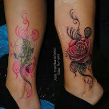 Rose And Lace Coverup Tattoo By Transilvaniatattoo66 Cover Tattoo Cover Up Tattoos For Women Cover Up Tattoos