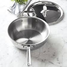 All Clad D5 Stainless Steel Essential Pan 4 Qt Williams Sonoma All Clad Stainless Steel Cookware Natural Cleaning Solutions