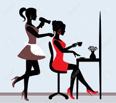 Full service family salon & spa hours: Female Silhouette In Hairdressing Salon Hairdresser Makes Hair Royalty Free Cliparts Vectors And Stock Illustration Image 24905580