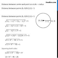 The calculator will generate a step by step explanations and circle graph. Ex 11 1 12 Find The Equation Of Circle With Radius 5 Whose Center