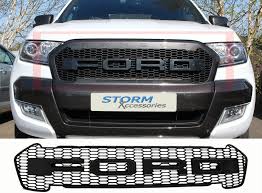 Ford Ranger Grill Ford Ranger Raptor Grille Replacemet Matt Black Pick Up Tops Uk Ford Ranger Ford Ranger 2016 Ranger 2016