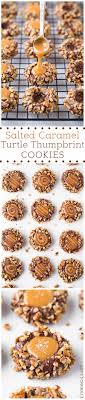 Salted Caramel Turtle Thumbprint Cookies These Are A Must On The Holiday Cookie List Seriously So Go Gateaux Et Desserts Cuisine Et Boissons Recette Dessert