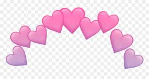 You can pick this one up here. Heart Crown Head Pink Cute Tumblr Kawaii Purple Emoji Heart Around Head Emoji Hd Png Download Vhv