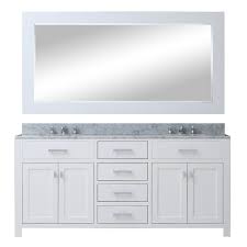 Home decorators collection melpark 32 in. Water Creation Ms60cw01pw R60000000 Madison 60 Inch Pure White Double Sink Bathroom Vanity With Matching Framed Mirror