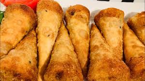 أبواق مالحة مقلية بحشوة الدجاج بوق البوريك المقلي بمكونات اقتصاديه وصفات رمضانية 2020مع أم لقمان Youtube Food Bread