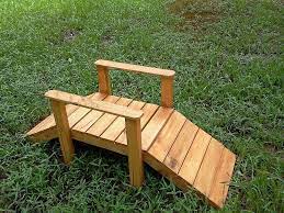 Diy Pallet Foot Bridge For Your Garden Or Small Stream Diy Pallet Projects Popsicle Stick Houses Wood Pallet Projects