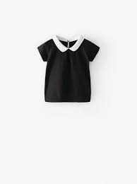 Peter Pan Collar Polo Zara United States In 2020 Peter Pan Collar Baby Girl Tops Peter Pan