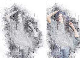 Sketch Art Photoshop Action Photoshop Actions Sketch Photoshop Art Sketches