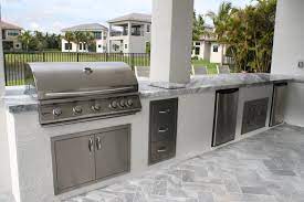 Custom outdoor kitchens can enhance any size patio/backyard space i.e. Brandel Masonry Inc