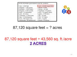 Enter the value of square foot and hit convert to get value in acre. Putting It All Together Ppt Download