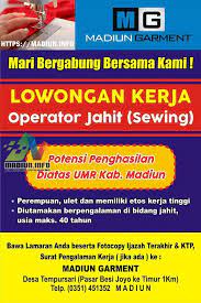 Ilmu Pengetahuan 1 Lowongan Kerja Terbaru Garment