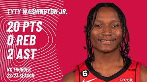 TyTy Washington Jr. vs Oklahoma City Thunder