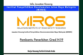 Institut penyelidikan perhutanan malaysia, 52109 kepong, selangor darul ehsan, malaysia. Info Jawatan Kosong Terkini Institut Penyelidikan Keselamatan Jalan Raya Malaysia Miros Jawatan Kosong Terkini