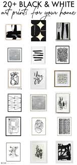 Black And White Photo Art Prints 20 Bold Black And White Art Prints For Your Home This Is Our Bliss White Wall Decor Black And White Wall Art Creative Wall Decor