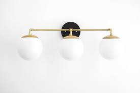 Globe Light Modern Light Fixture Opal Globe Bathroom Etsy Modern Light Fixtures Globe Lights Bathroom Wall Lights