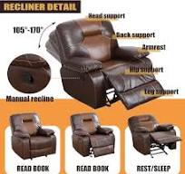 Amazon.com: SIENWIEY Recliner Chair Sofa for Living Room ...
