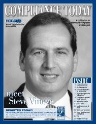 role in overseeing compliance program effectiveness