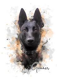 This is a watercolor handmade painting. Simple Style Custom Pet Portrait Custom Pet Portraits Pet Portraits Custom Dog Portraits