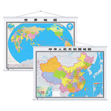 China Map 2019 New Edition World Map Wall Chart Oversized 1 6 M 1 2 M Suit Map Of The Peoples Republic Of China Office Home Wall Chart High End