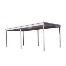 Arrow 10 Ft W X 20 Ft D Vinyl Coated Galvanized Steel Carport Car Canopy And Shelter Cp1020 The Home Depot Steel Carports Carport Carport Plans