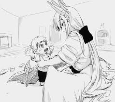 Animation draw cute anime fictional characters february channel wallpaper twitter. Drawing Mother And Baby Drawing Anime
