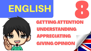 Membuat dialog tentang asking and giving attention. Bahasa Inggris Kelas 8 Getting Attention Understanding Appreciation Giving Opinion Youtube