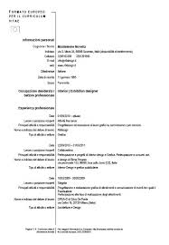 Curriculum vitae modello da compilare. Esempi Di Curricula In Italiano