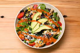 B Good S Spicy Avocado Lime Bowl A More Than Hearty Portion Of Organic Quinoa Kale Sauteed Veggies Shiitake Healthy Dining Superfood Recipes Spicy Salad