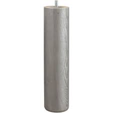 Comment les fixer merci de votre aide Pied Lit Sommier Cylindrique Cime Fixe H 25 Cm Pin Teinte Gris Leroy Merlin
