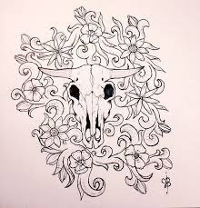 There's a problem loading this menu right now. J U L I A On Instagram Wildflowers Steer Skulls Sketchinskulls Pen Design Leathe Leather Tooling Patterns Tooling Patterns Leather Working Patterns