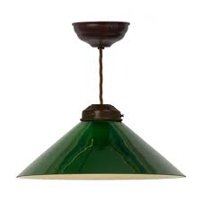 Shop our selection of ceiling lights to brighten your home and make it more beautiful, and you can find everything you want page 3. Ceiling Pendant With Racing Green Glass Shade On Dark Bronze Suspension