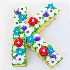 Check out womansday.com's wordplay cake recipe, the perfect dessert for any celebration. Floral Initial Cake Cream Tart Style I Scream For Buttercream
