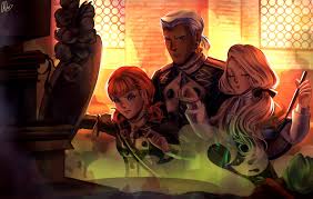 Dedue Mercedes And Annette Cooking Fire Emblem Drawings Art