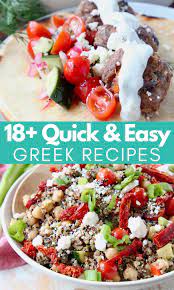 18 Easy Greek Recipes Greek Recipes Greek Recipes Easy Clean Eating Recipes