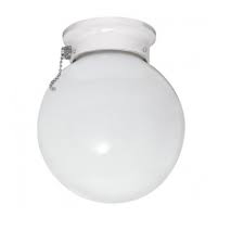 There are numerous fashioners in delta who consolidate the most recent innovation with a strikingly contemporary outline that gives imaginative arrangements that purchasers look for after! Nuvo 6in Ceiling Light Fixture Ball With Pull Chain Brushed Nickel Nuvo 60 712 Homelectrical Com