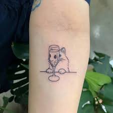 The Latest Adopter On Twitter Tattoos Simplistic Tattoos Wine Glass Tattoo