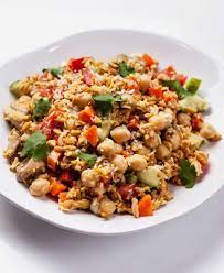 Puffed Rice Salad With Chicken Recipe Recipe Rice Salad Chicken Recipes Puffed Rice