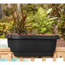 Bloem Deck Rail 24 Planter Black Buildingadeck Deck Railing Planters Planters Railing Planters